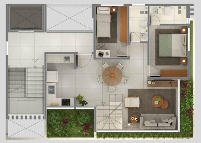 planta baixa cobertura duplex live residence 01