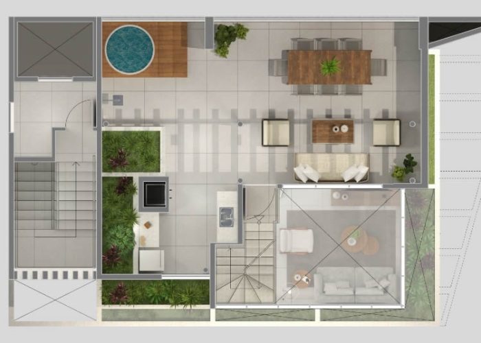 planta baixa cobertura duplex live residence 02